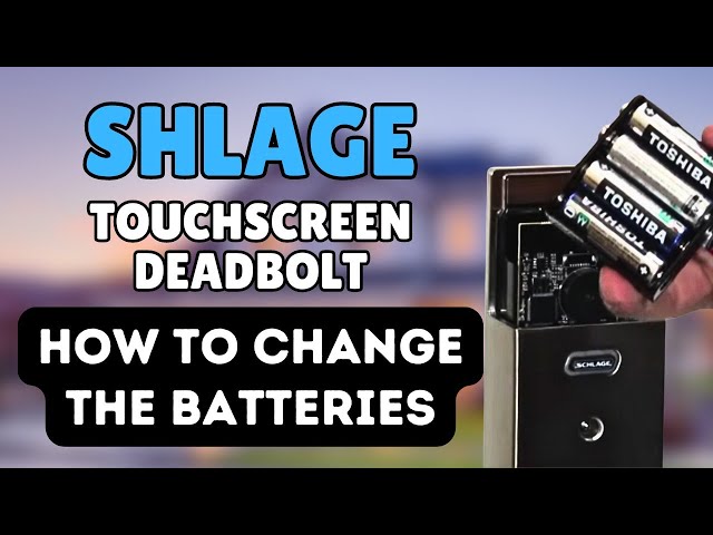 Video thumbnail for Schlage Touchscreen Deadbolt -- How to Change Batteries