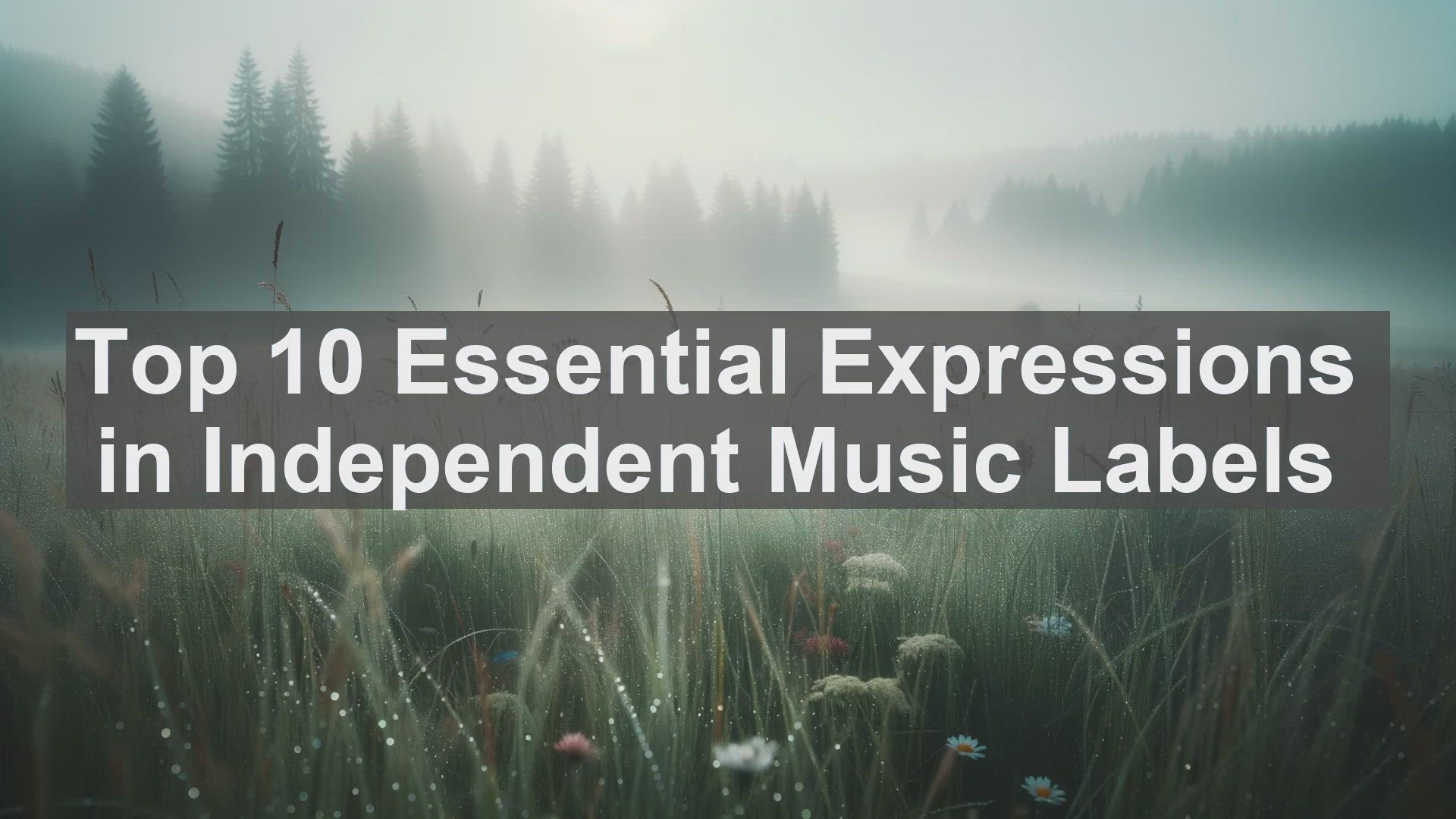 'Video thumbnail for Top 10 Essential Expressions in Independent Music Labels'