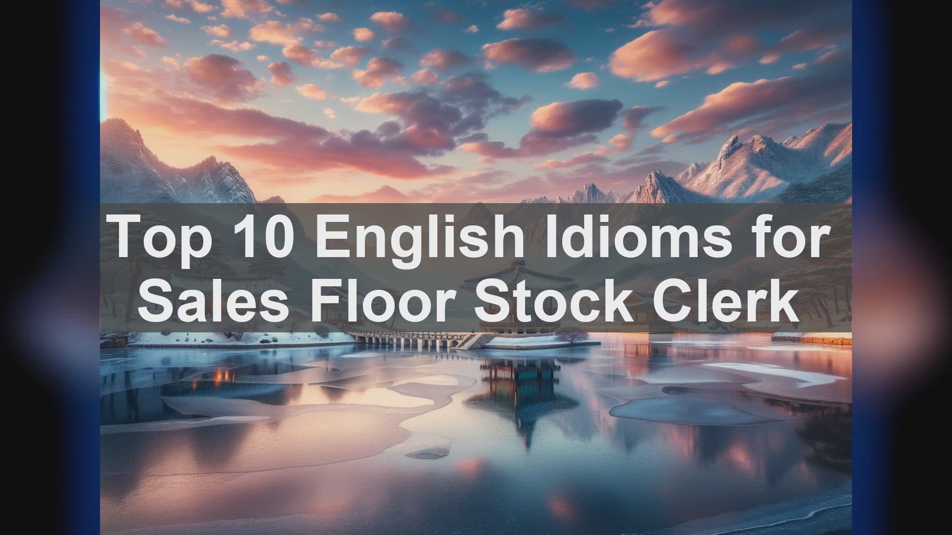 'Video thumbnail for Top 10 English Idioms for Sales Floor Stock Clerk'