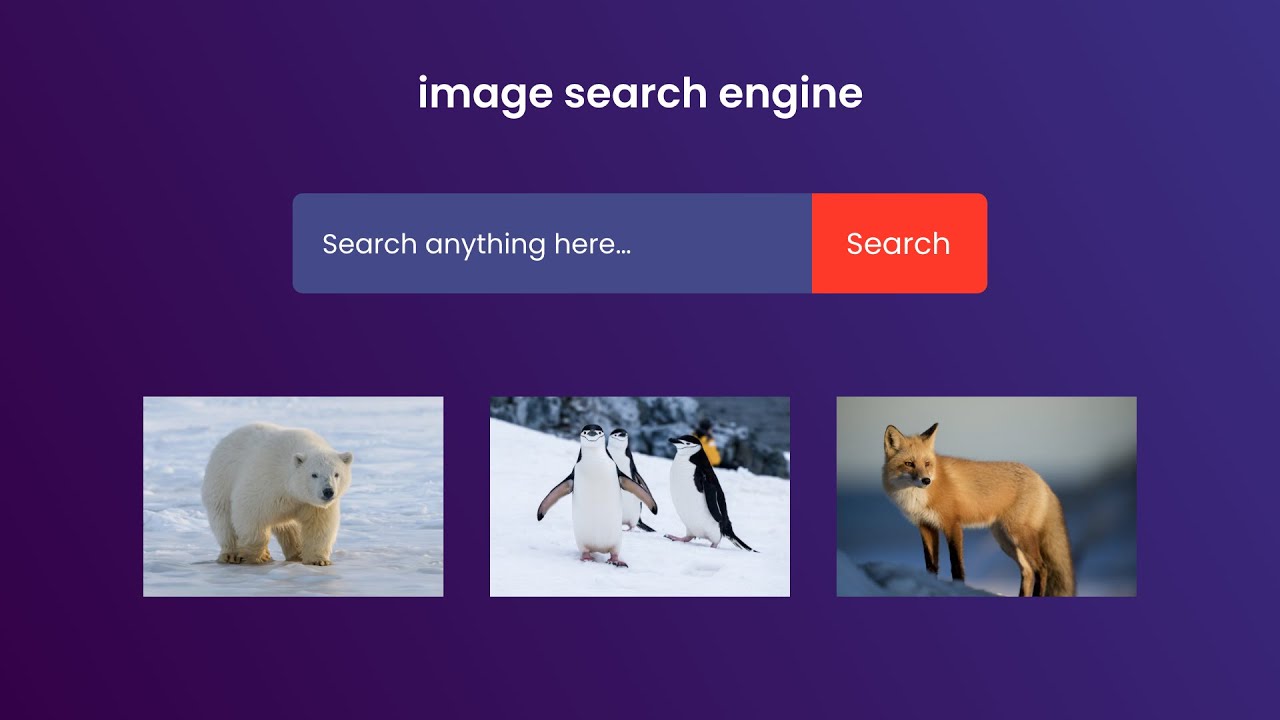 'Video thumbnail for How To Create Image Search Engine Using HTML CSS and JavaScript'