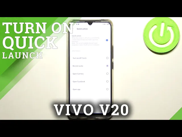Video thumbnail for How to Customize Quick Launch on VIVO V20 – Double Press
