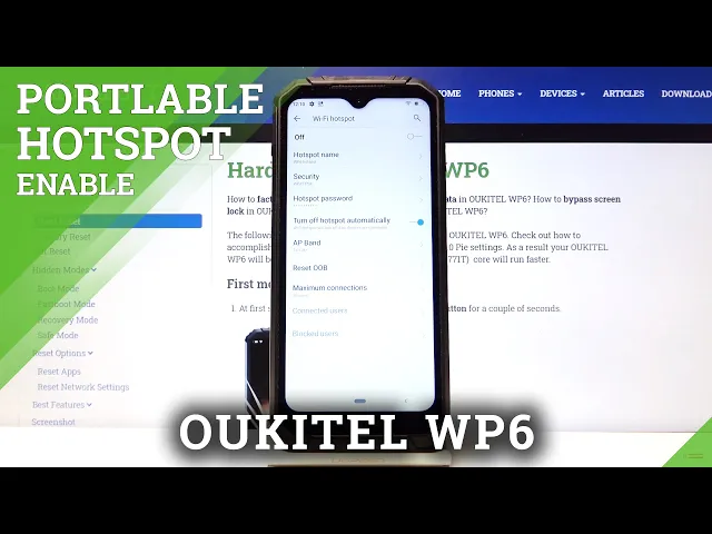 Video thumbnail for How to Share Wi-Fi in OUKITEL WP6 – Set Up Portable Hotspot
