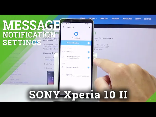 Video thumbnail for How to Manage Messages Notification in SONY Xperia 10 II – Change Messages Notification