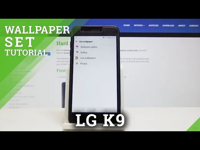 Video thumbnail for How to Change Wallpaper in LG K9 - Refresh LG Display