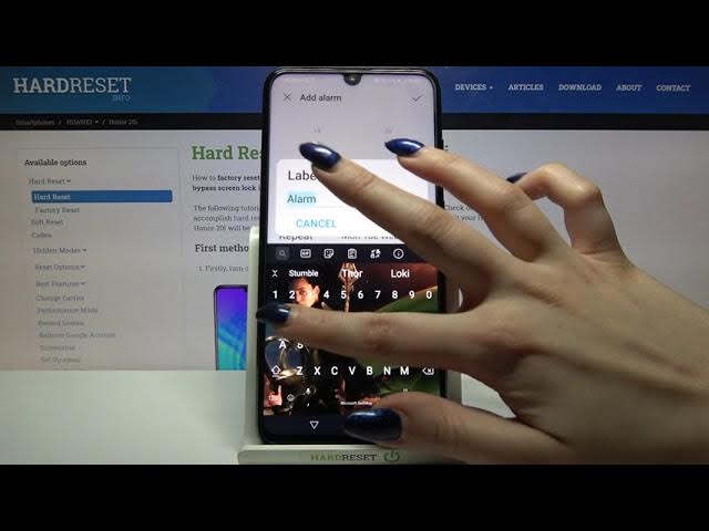 Video thumbnail for How to Set Up Alarm Clock on Honor 20i – Set Alarm