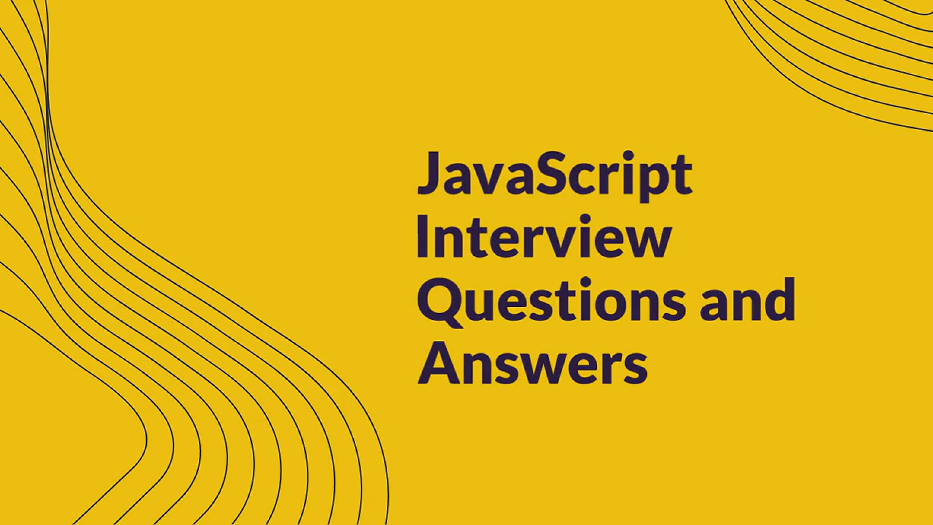 'Video thumbnail for JavaScript Interview Questions and Answers (2023)'