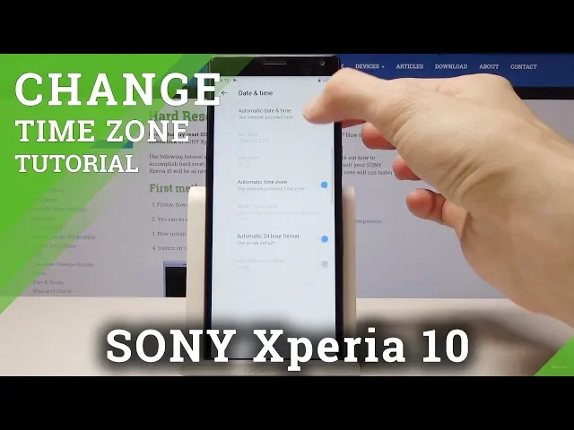 Video thumbnail for How to Change Data and Time on SONY Xperia 10 - Time Zone Settings