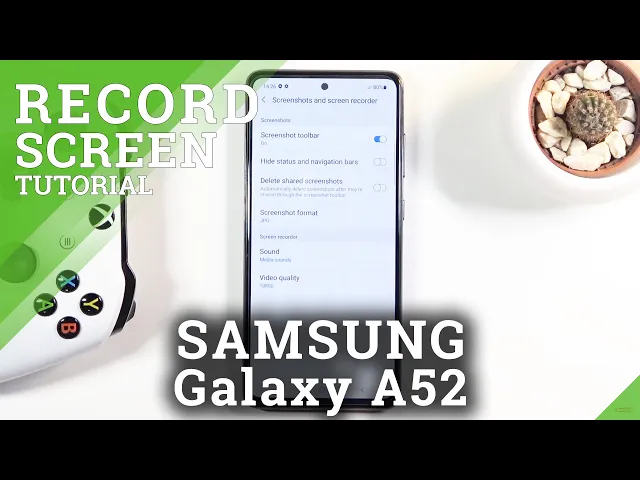 Video thumbnail for How to Record Screen in SAMSUNG Galaxy A52 – Register Displayed Content