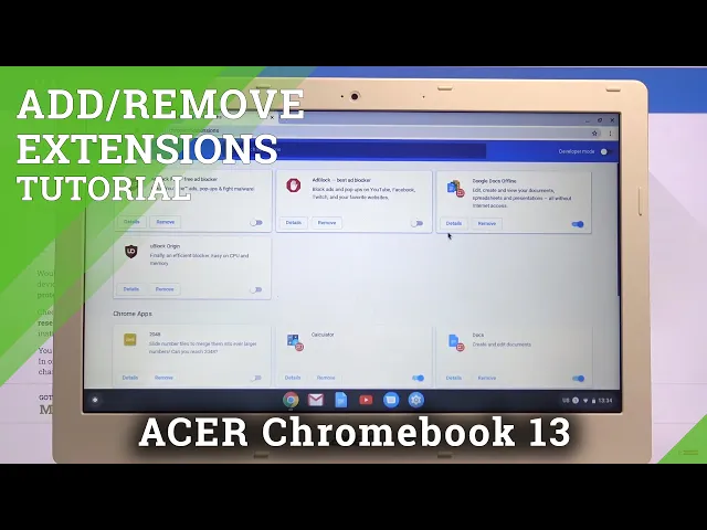 Video thumbnail for How to Uninstall Extension in ACER Chromebook 13 – Add / Remove Extensions