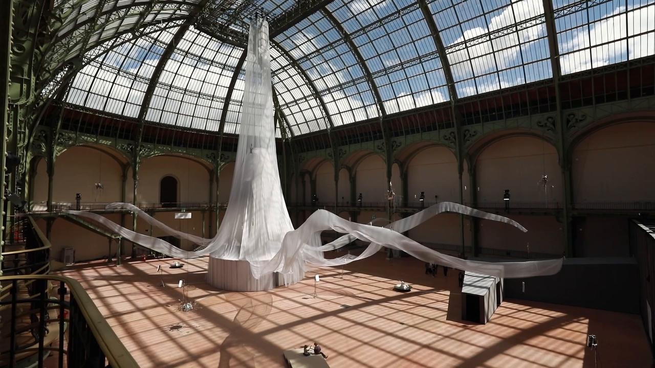 Video thumbnail for France: Laure Prouvost unveils 'We Felt A Star Dying' exhibition in Paris.