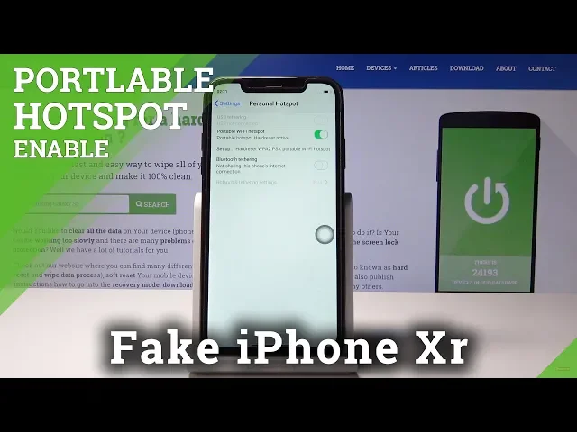 Video thumbnail for How to Enable Portable Hotspot in Fake iPhone Xr - Set Up Mobile Data