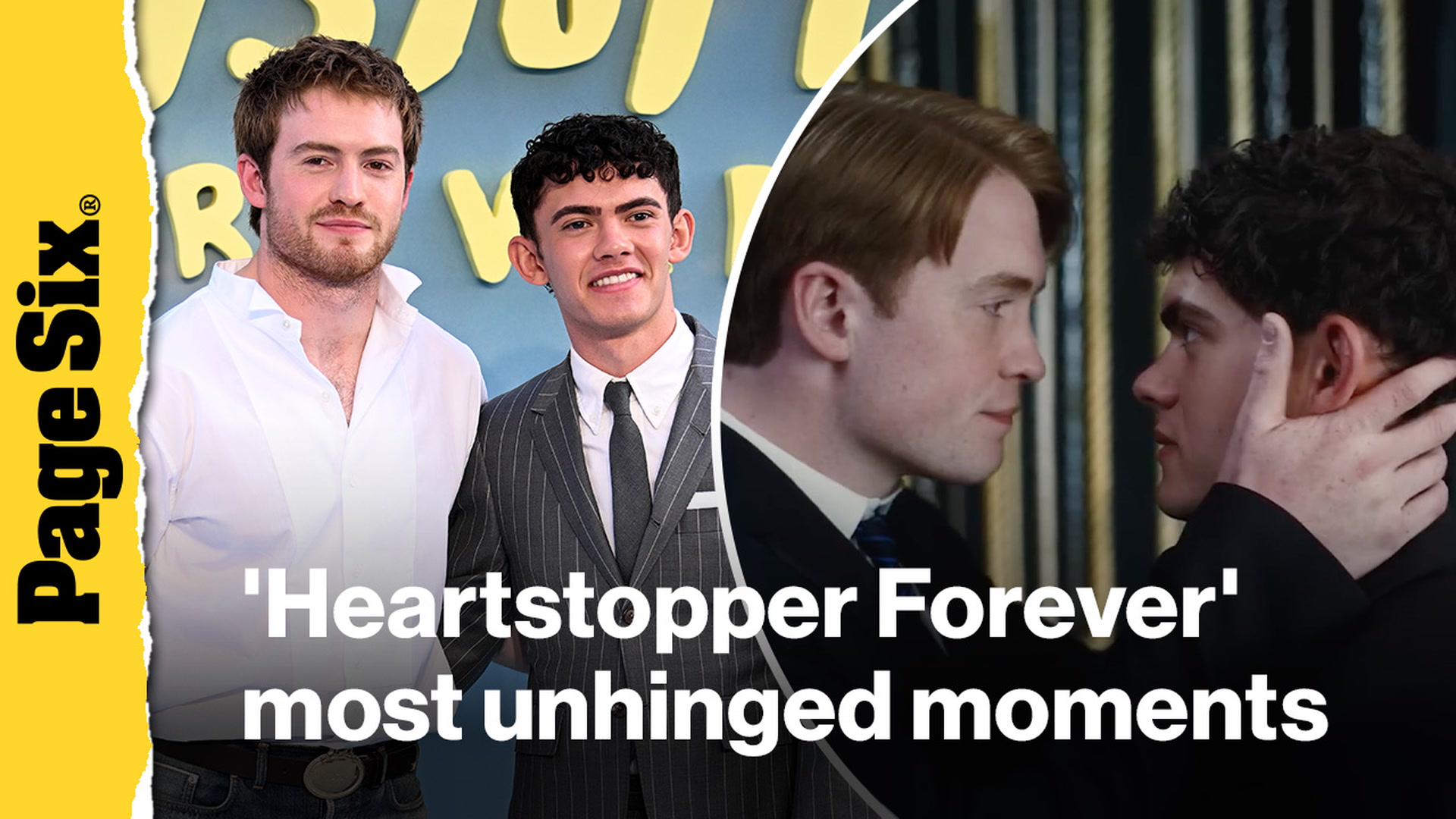 Video thumbnail for Kit Connor and Joe Locke's most unhinged 'Heartstopper Forever' moments | Viral Press Tours