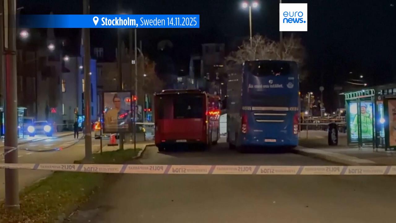 Video thumbnail for Several killed and injured after bus crashes into bus shelter in Sweden, police say