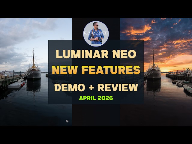 Video thumbnail for Luminar NEO Spring Update 2026 | New Features Demo + Review