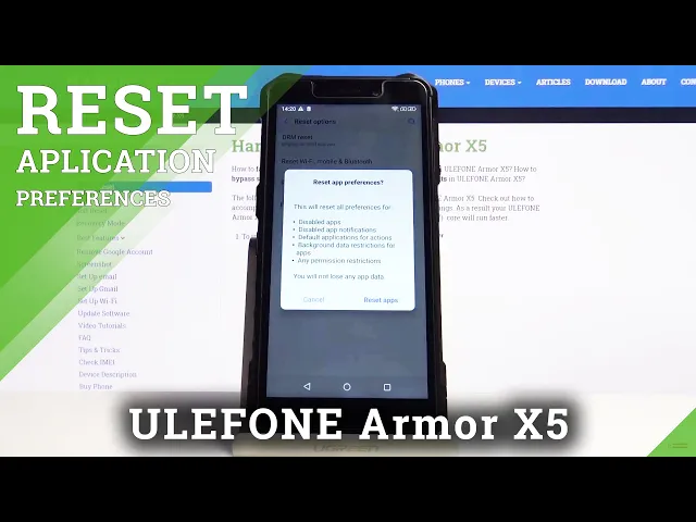 Video thumbnail for How to Reset App Preferences in ULEFONE Armor X5 – Manage Apps