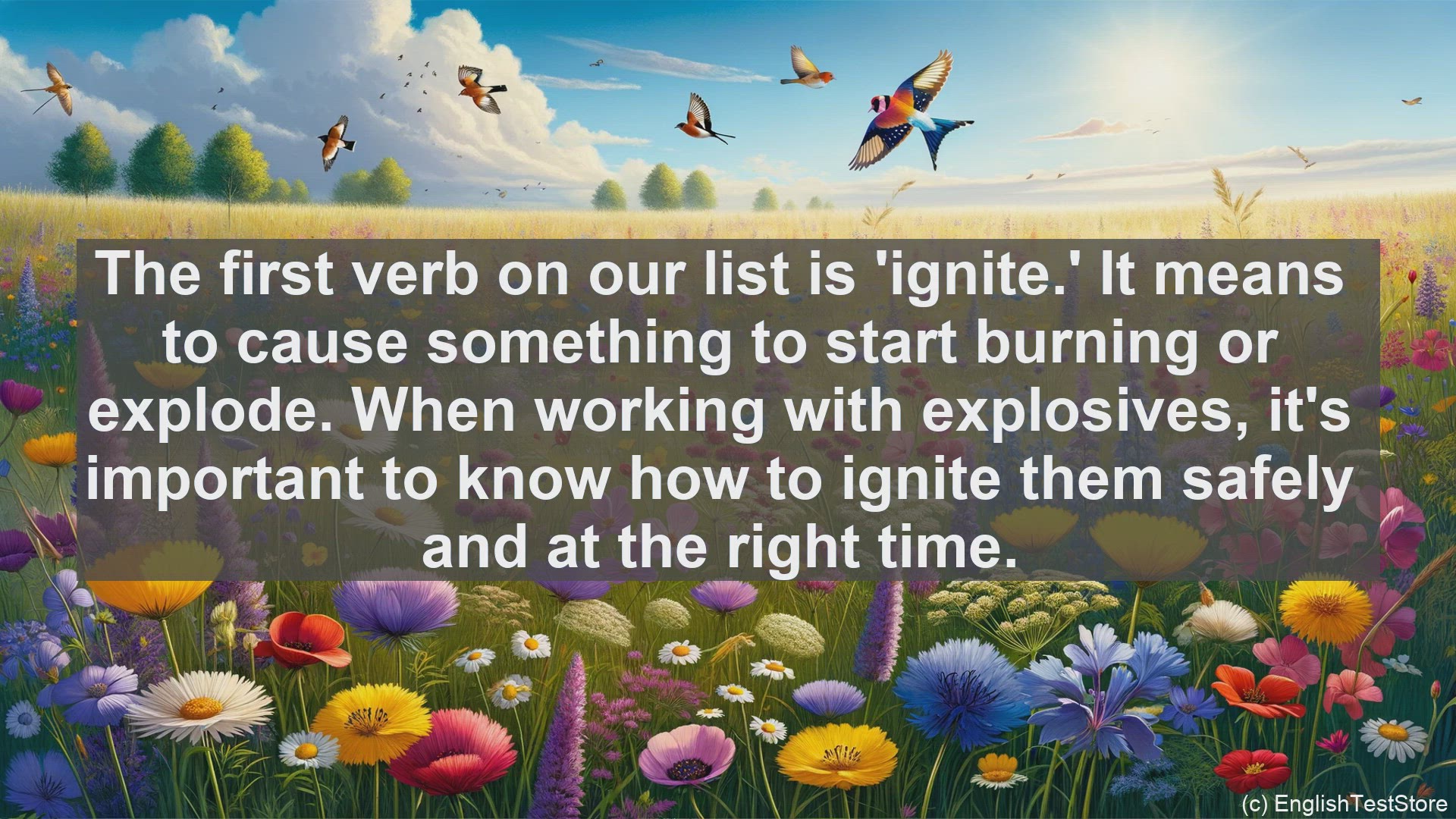 'Video thumbnail for Top 10 English Verbs for Explosives Worker'