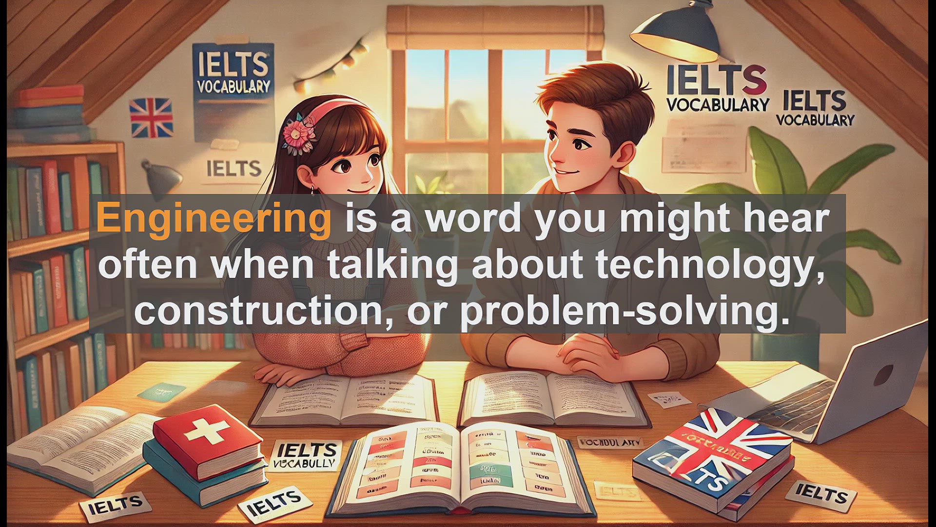'Video thumbnail for 2500 Must Know IELTS 5.5 Vocabulary - Understanding Engineering: Definition and Usage for IELTS'