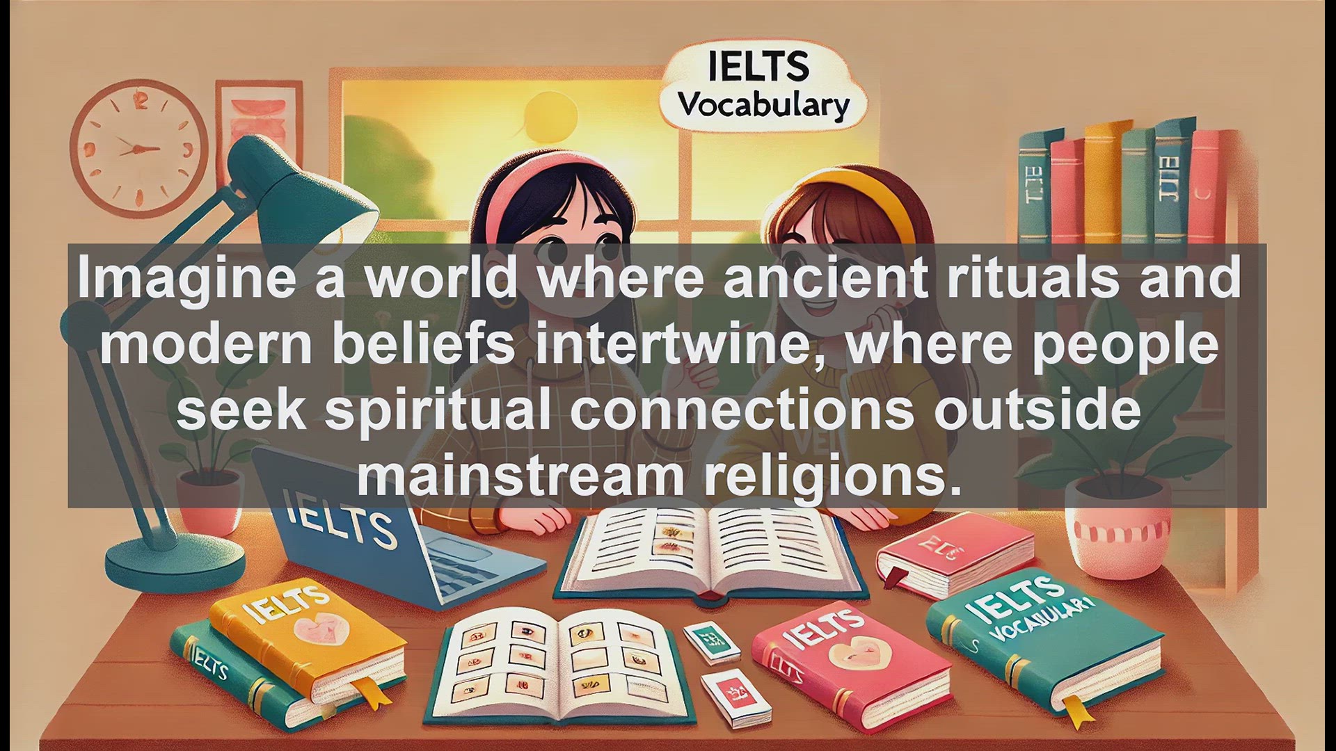 'Video thumbnail for 2000 Must Know IELTS 9.0 Vocabulary - Neopaganism: Modern Revival of Ancient Spiritual Practices'