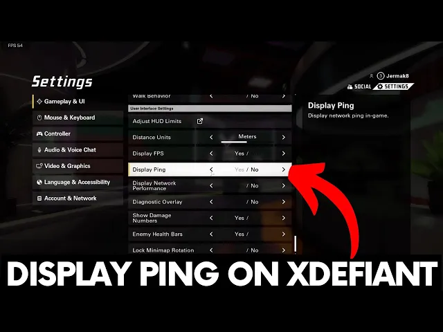 Video thumbnail for How to Show PING on XDefiant - Display PING Info