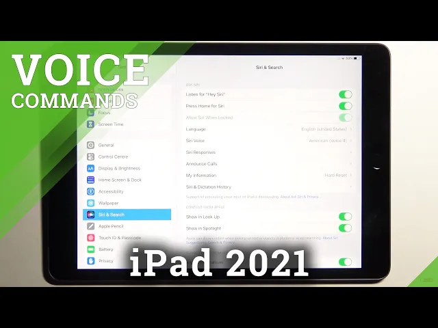 Video thumbnail for How to Turn Off Hey Siri on iPad 2021 - Hey Siri Deactivation Process