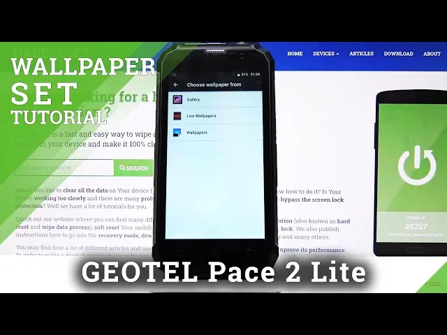 Video thumbnail for Geotel Pace 2 Lite Change Wallpaper
