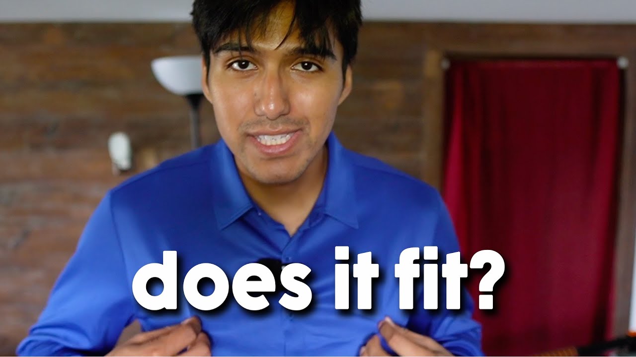 Video thumbnail for Coofandy Button Down Dress Shirt Fit Test