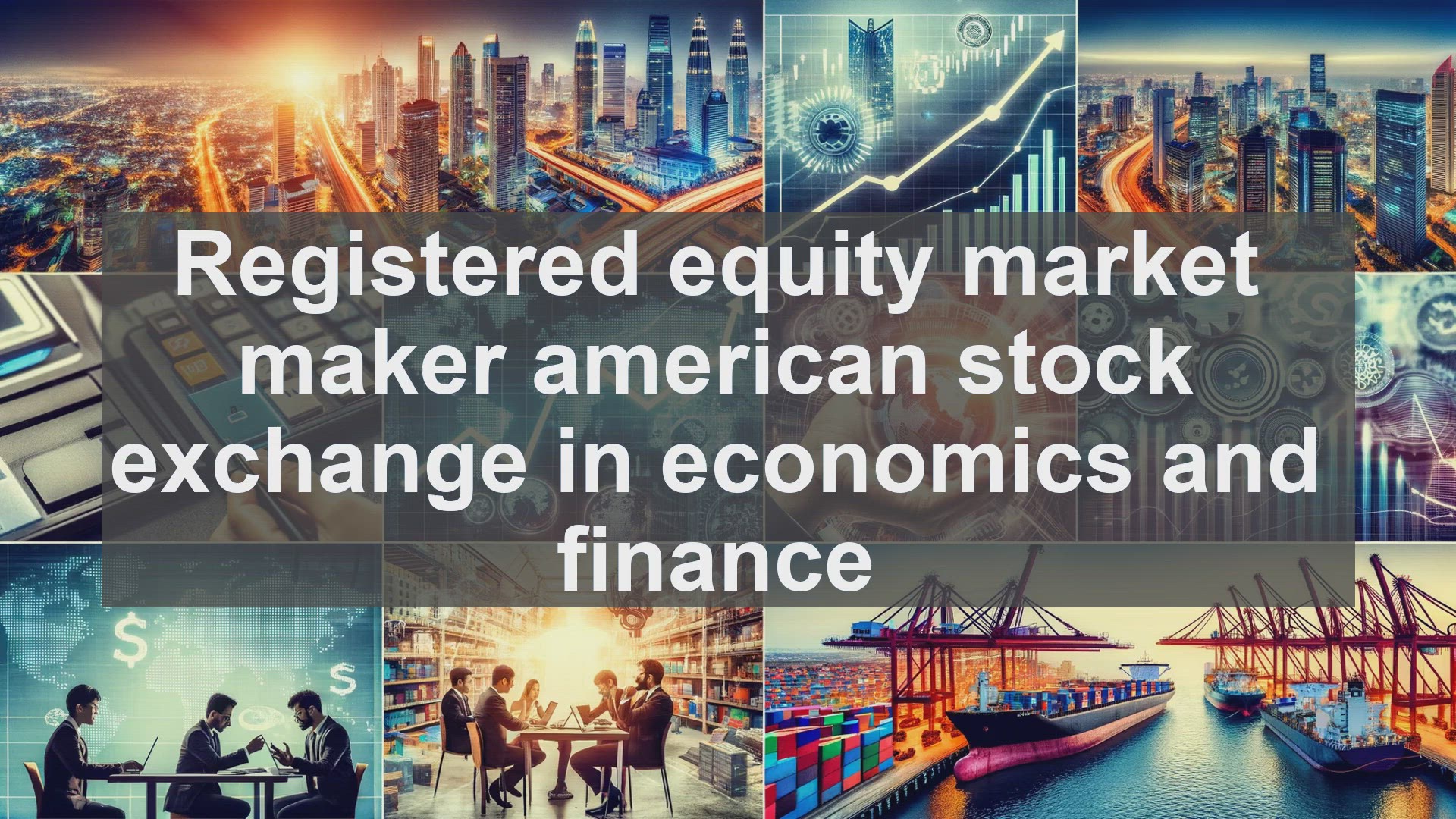 'Video thumbnail for Registered equity market maker american stock exchange in economics and finance'
