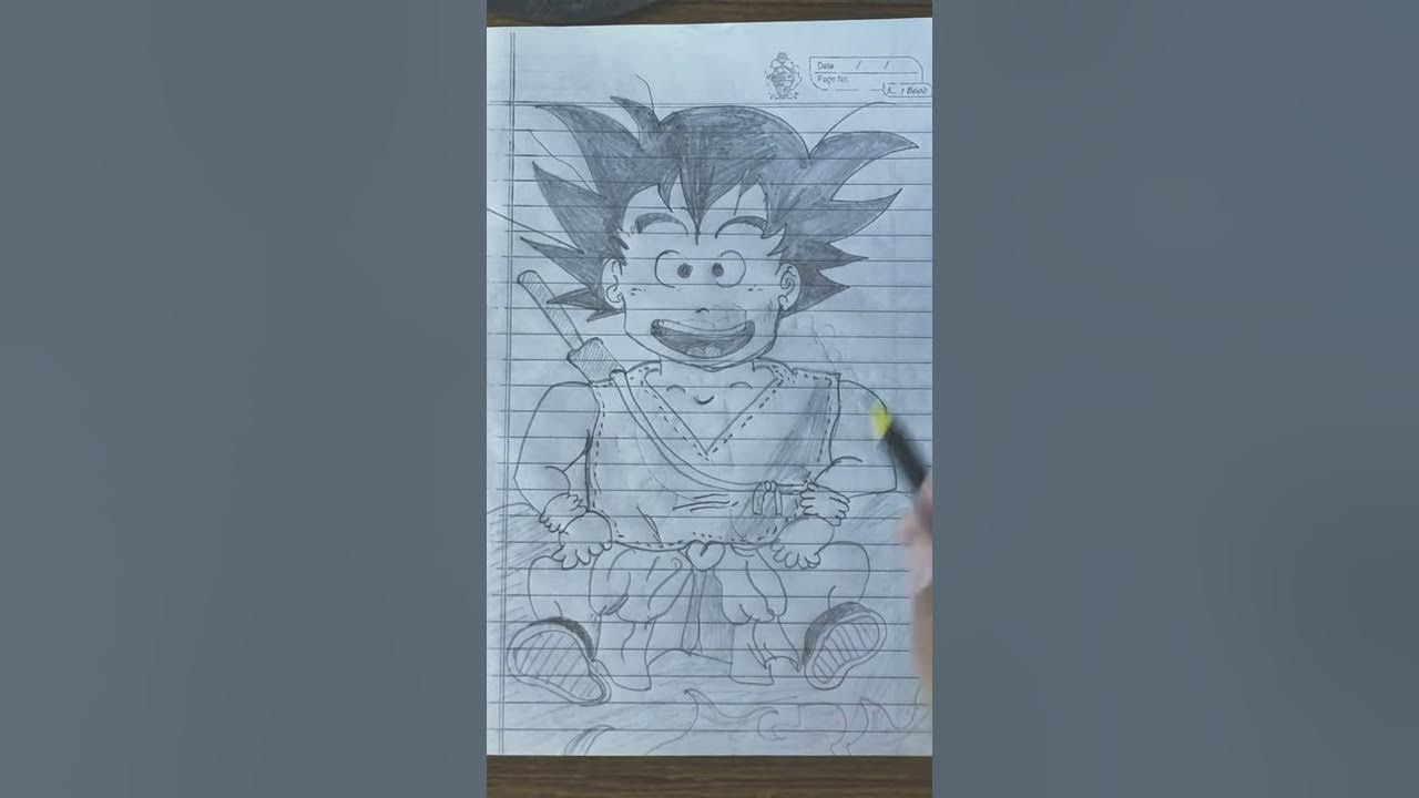 Video thumbnail for Kid Goku Speed Drawing Dragon Ball Z | Anime Character Drawing