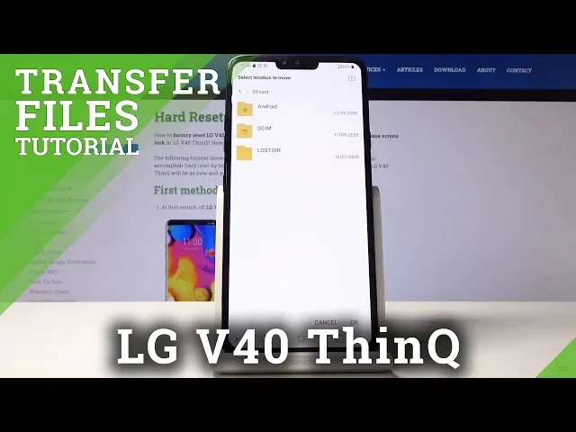 Video thumbnail for How to Transfer Files in LG V40 ThinQ – Move Data