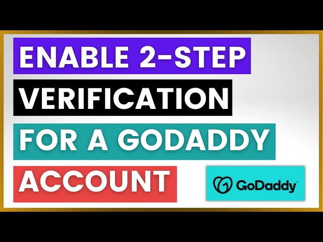 Video thumbnail for How To Enable 2-Step Verification For A GoDaddy Account? [in 2025]