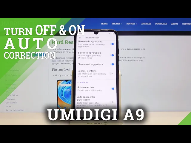 Video thumbnail for Use Text Auto-Correction - UMIDIGI A9 & Keyboard Additional Feature