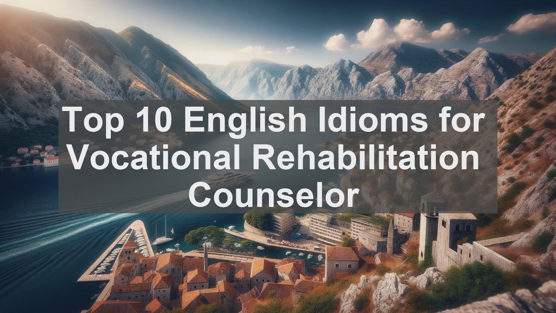 'Video thumbnail for Top 10 English Idioms for Vocational Rehabilitation Counselor'
