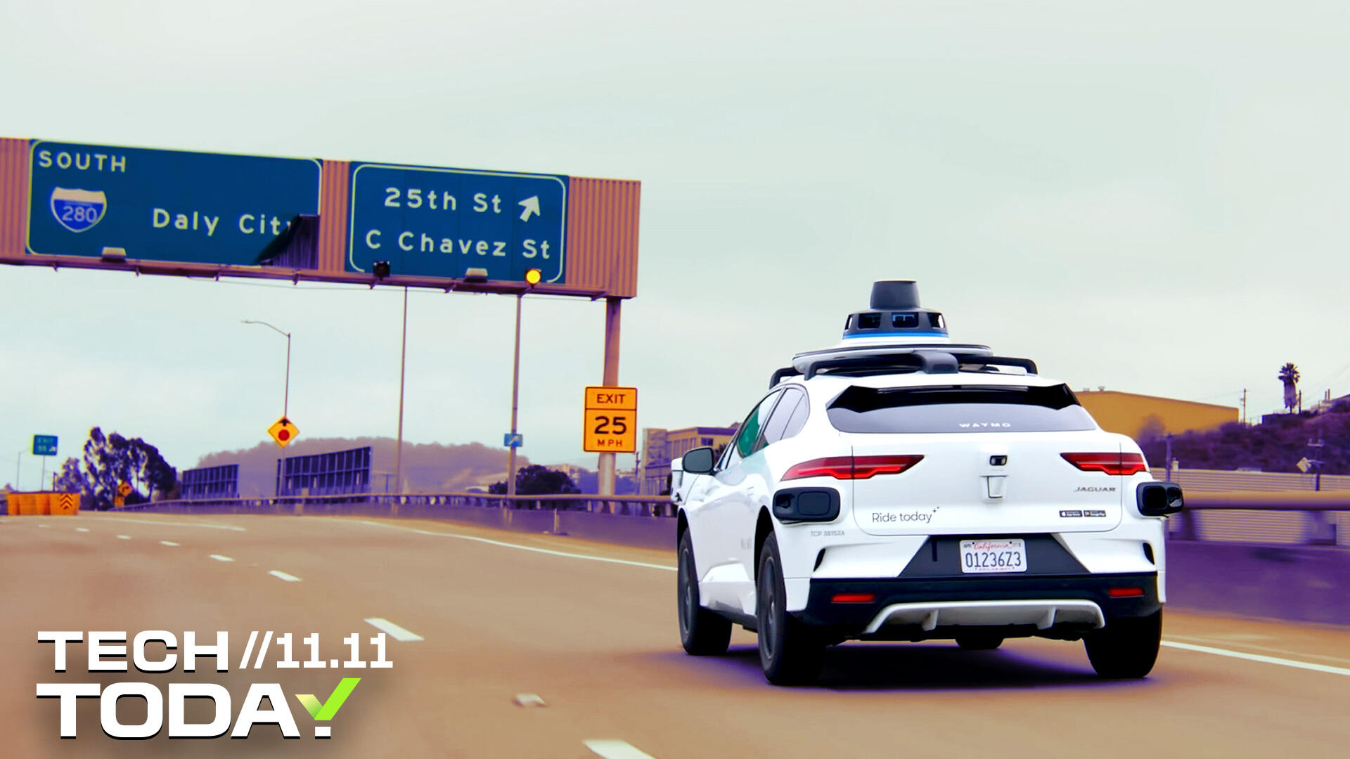 Video thumbnail for Waymo's Driverless Cars Can Now Navigate Freeways