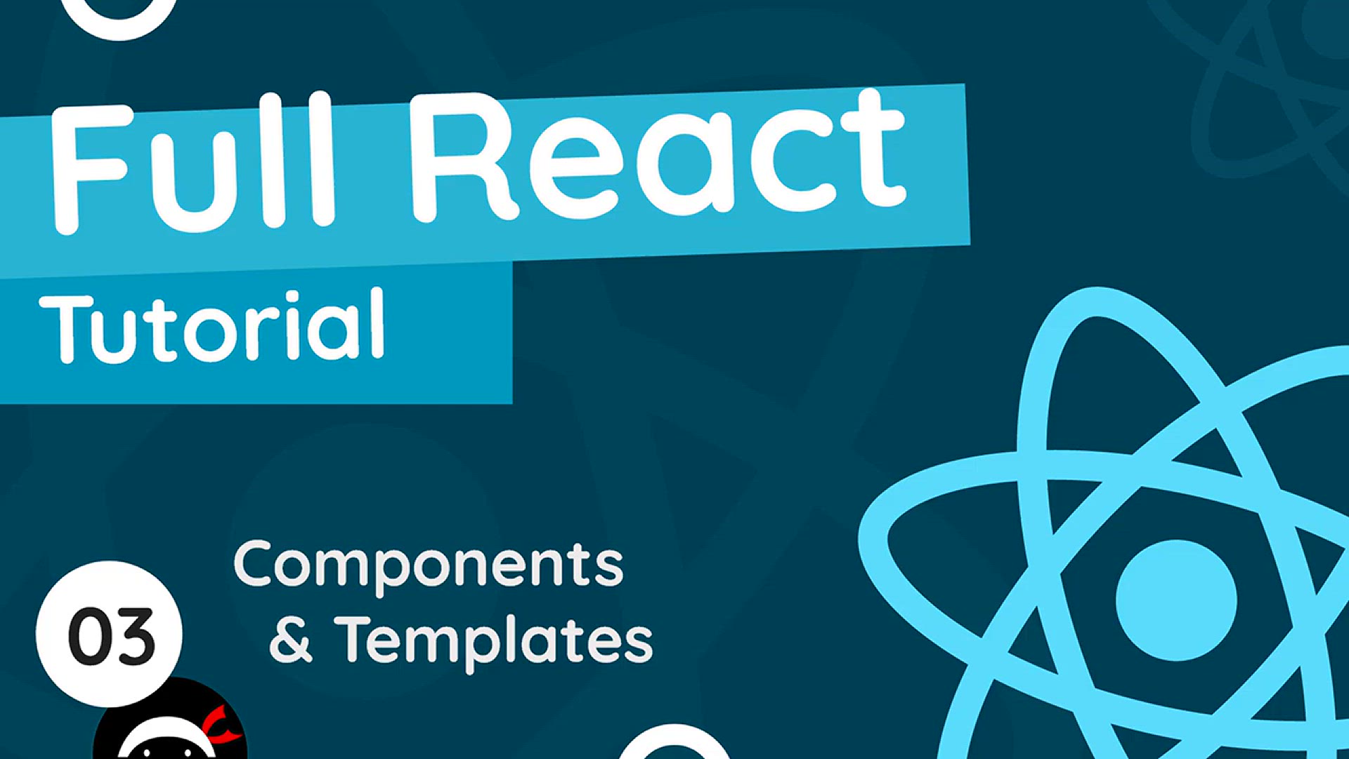 'Video thumbnail for Full React Tutorial #3 - Components & Templates'