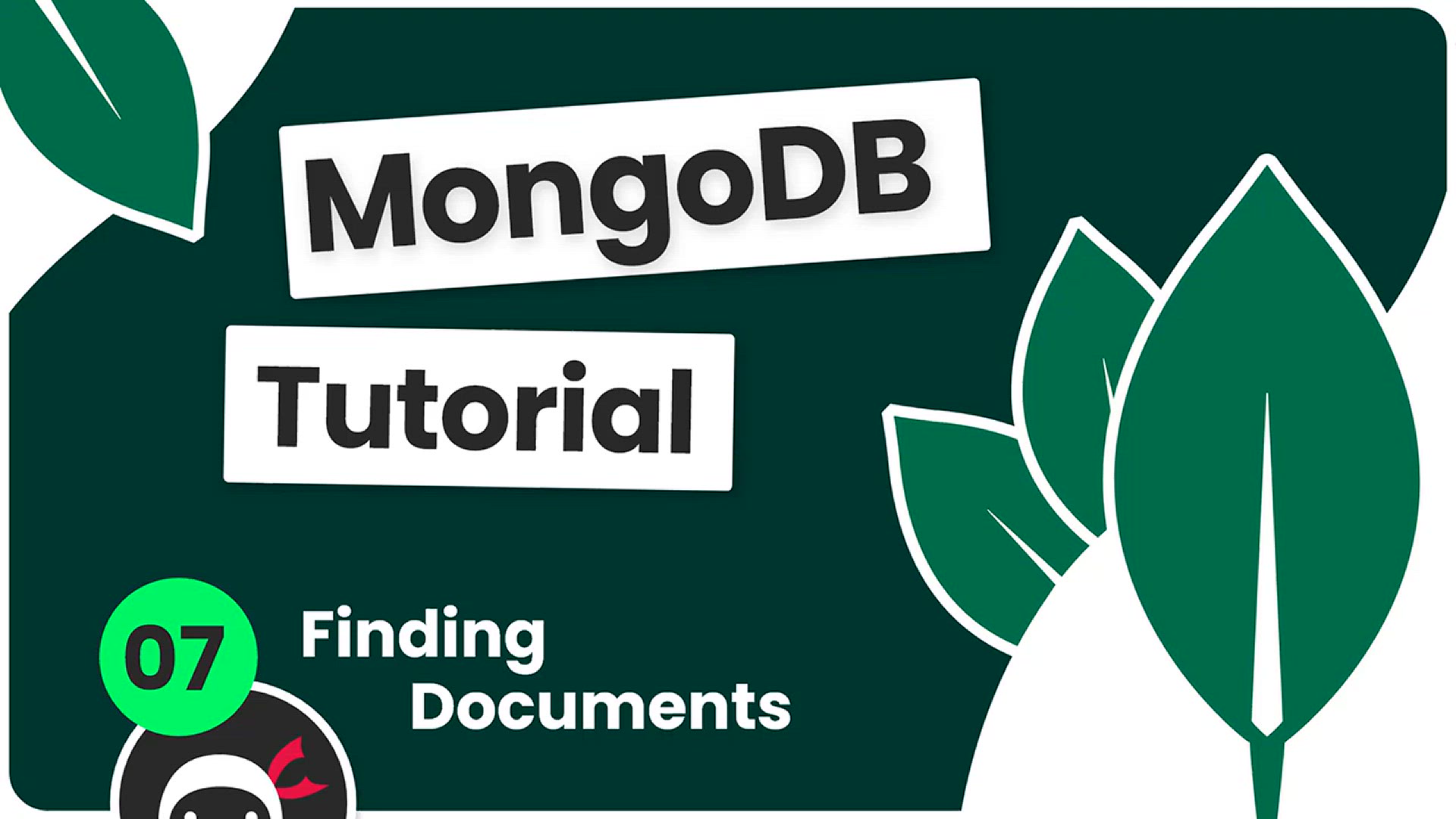 'Video thumbnail for Complete MongoDB Tutorial #7 - Finding Documents'