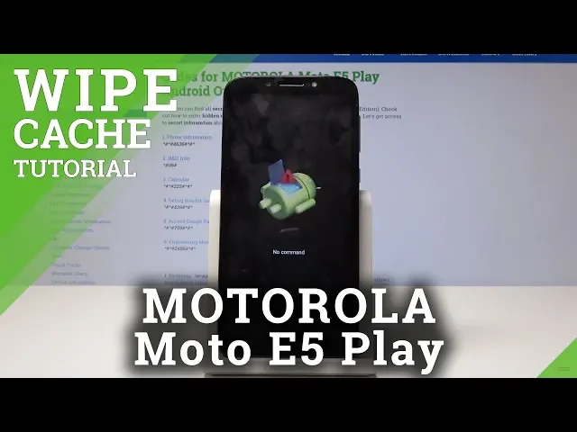 Video thumbnail for Wipe Cache Partition in MOTOROLA Moto E5 Play - Delete Temporary Cache Files