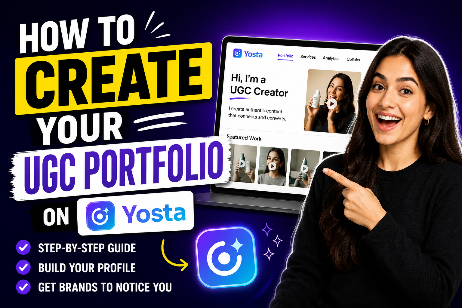 Video thumbnail for How to create a UGC portfolio on Yosta