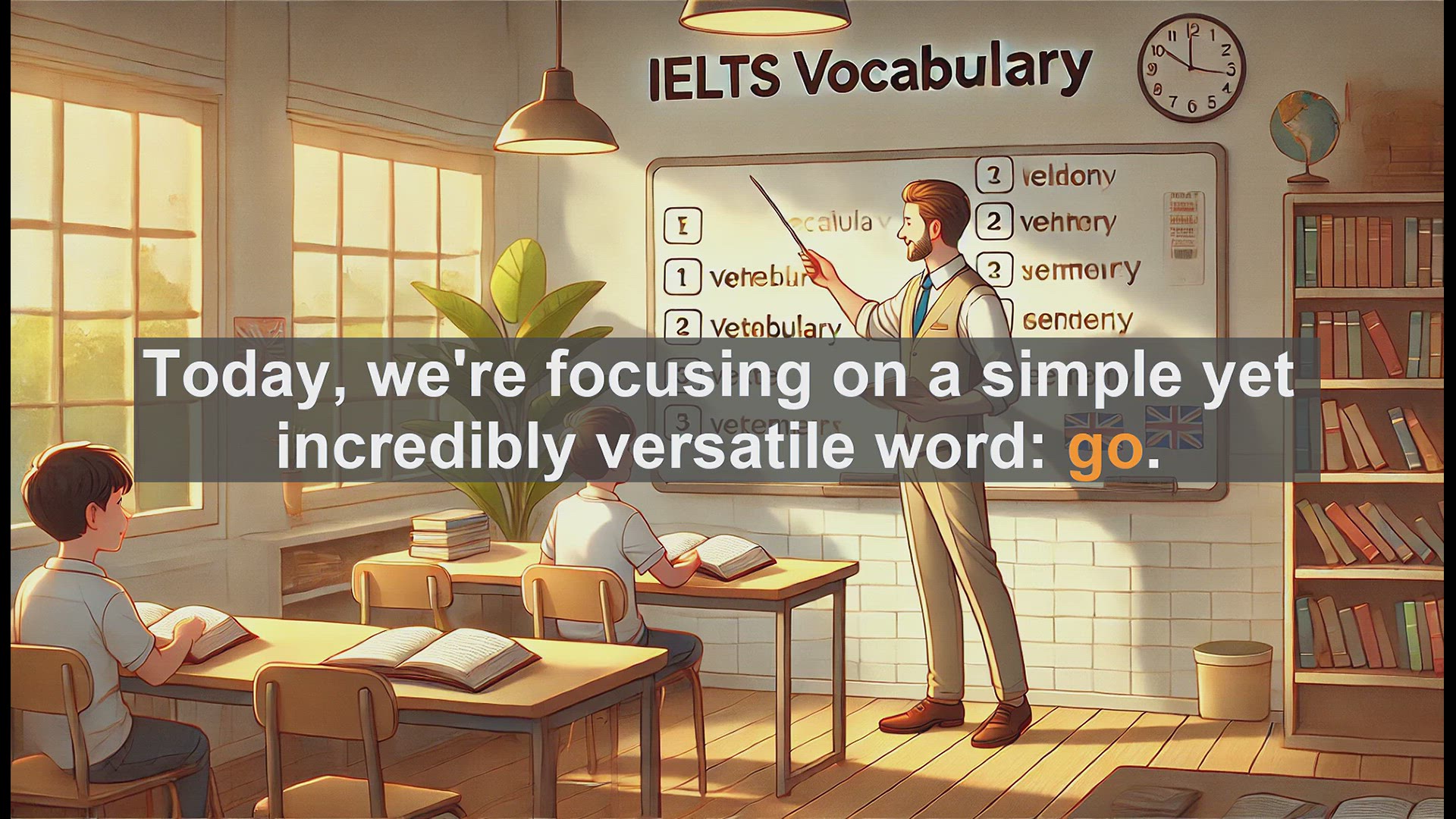 'Video thumbnail for 2500 Must Know IELTS 5.5 Vocabulary - IELTS Vocabulary: Mastering the Verb 'Go''