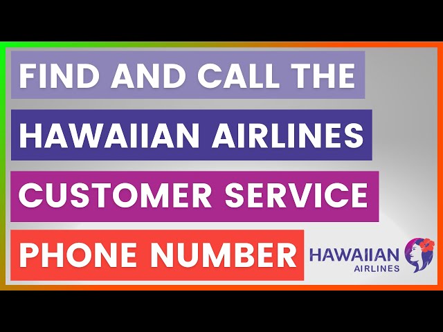 Video thumbnail for How To Find And Call The Hawaiian Airlines Customer Service Phone Number? [in 2026]