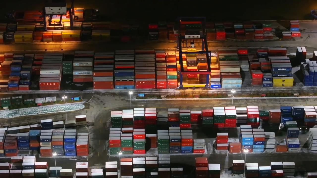 Video thumbnail for China: Huai'an Container Port.