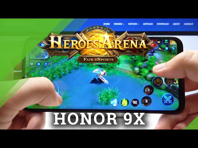 Video thumbnail for Heroes Arena Performance Test on HONOR 9X – Gameplay | FPS | Quality Checkup