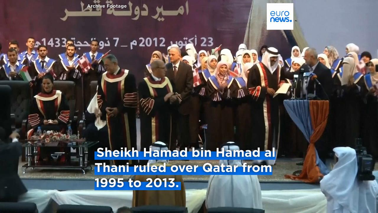 Video thumbnail for Former Qatar ruler Sheikh Hamad bin Khalifa Al Thani dies aged 74