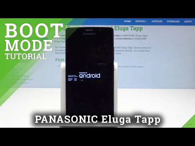 Video thumbnail for How to Enable Boot Mode in Panasonic Eluga Tapp