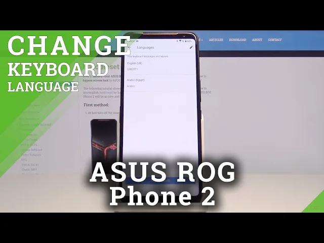 Video thumbnail for How to Switch Keyboard Language in ASUS ROG Phone 2 – Language Settings