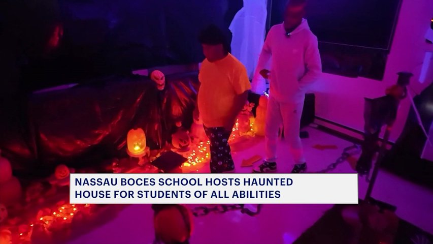 Video thumbnail for Nassau BOCES staff creates custom haunted house for students of all abilities