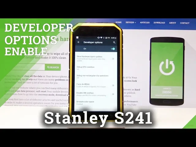 Video thumbnail for How to Activate Developer Options STANLEY S241 - OEM Unlock & USB Debugging