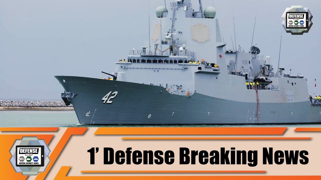 Video thumbnail for First phase sea trials HMAS Sydney Air Warfare Destroyer of Australian Navy 1' defense breaking News