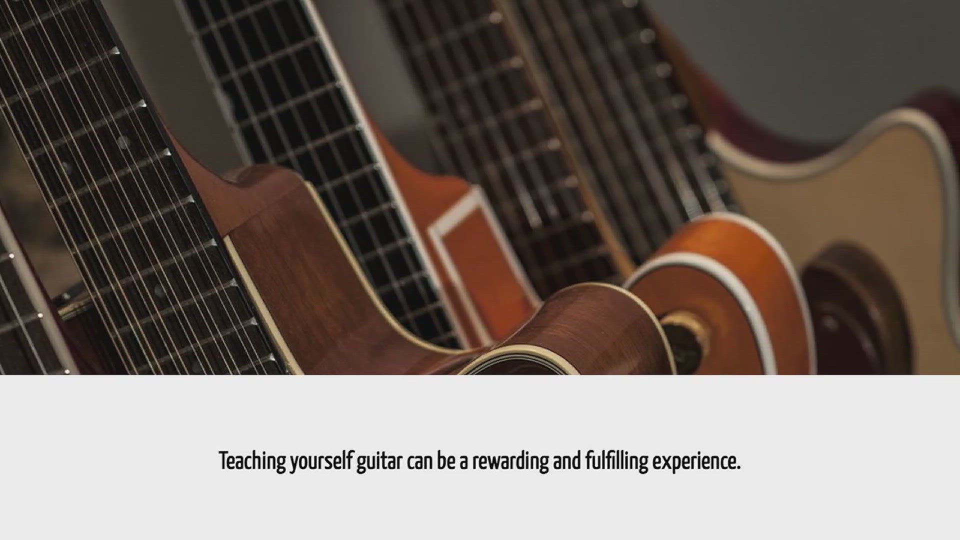 Video thumbnail for How To Teach Myself Guitar