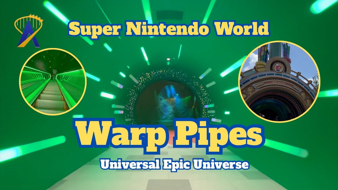 Video thumbnail for Super Nintendo World Warp Pipes at Epic Universe - The Sound!!