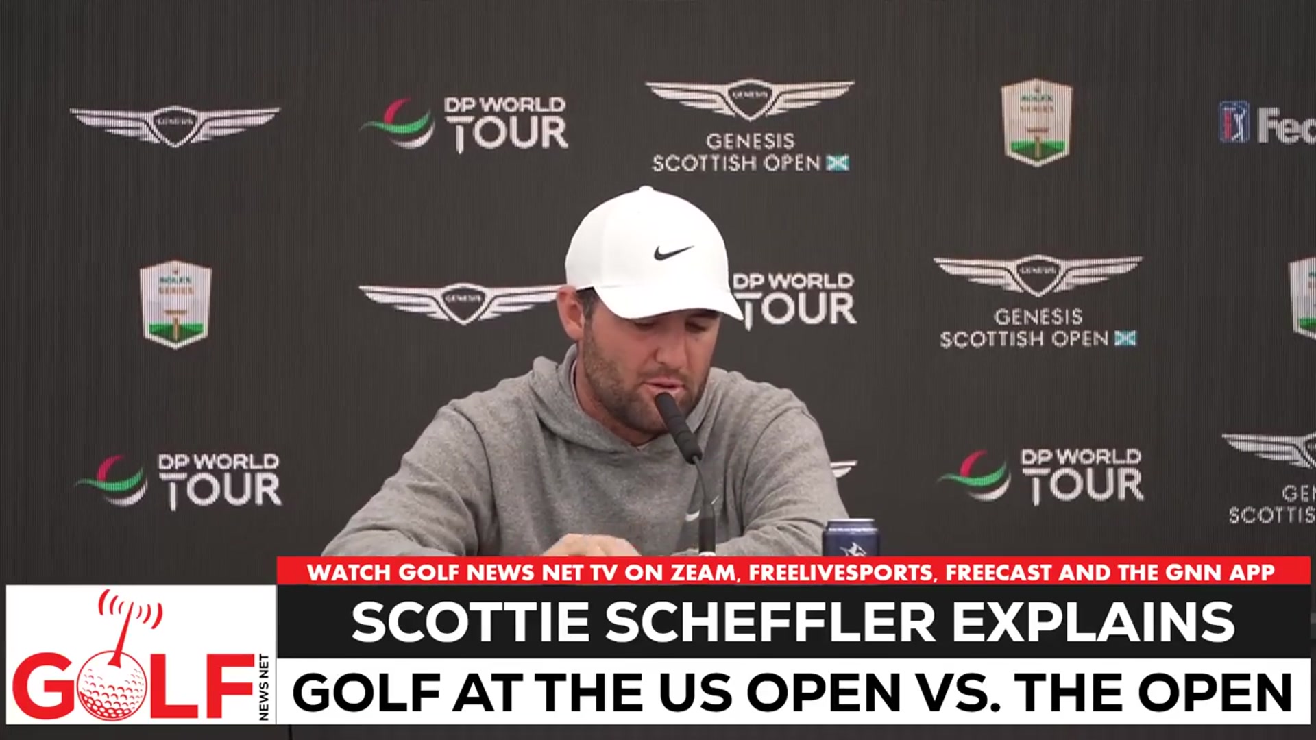 'Video thumbnail for Scottie Scheffler compares US Open golf vs. Open Championship golf'